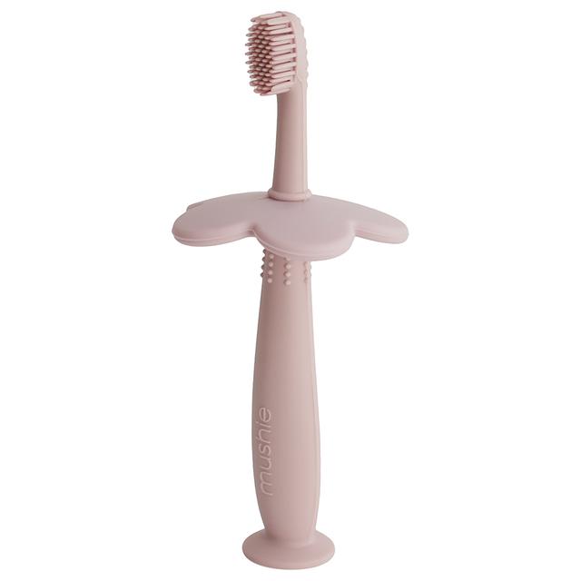 Mushie - Flower Training Toothbrush - Blush