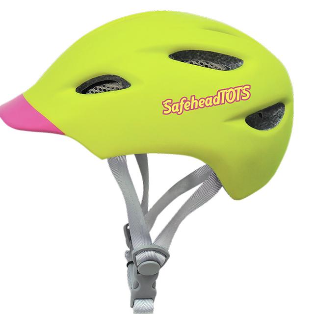 SafeheadTOTS - Toddler Bike Helmet - GREEN pink – XS