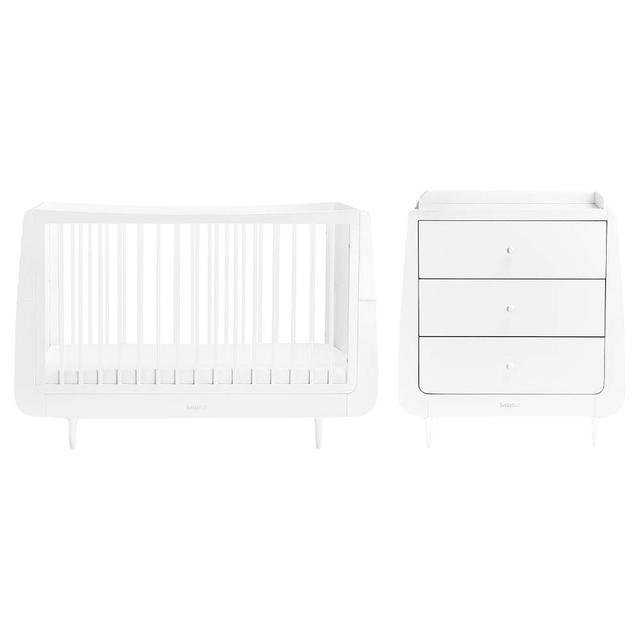 Snuz - Kot Skandi Baby Nursery Wood Furniture 2pc-Set - White