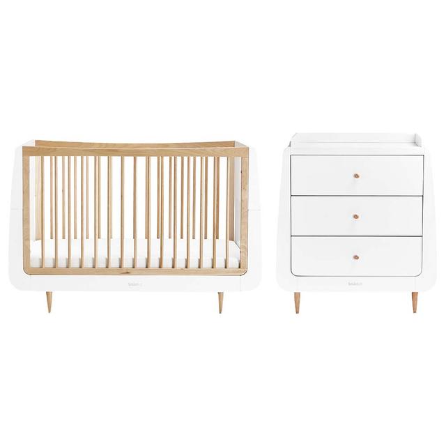 Snuz - Kot Skandi Baby Nursery Wood Furniture 2pc-Set - Natural