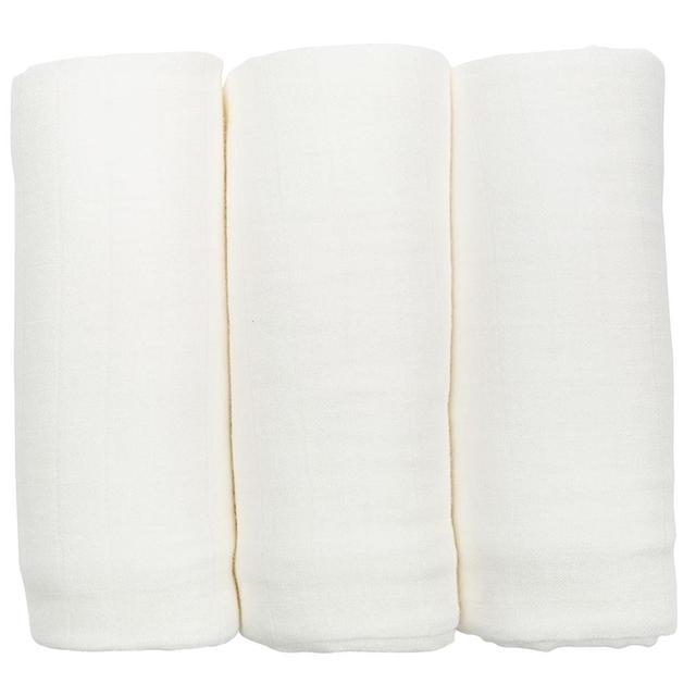 Lulujo - 3pc-Set - Bamboo Swaddles - White