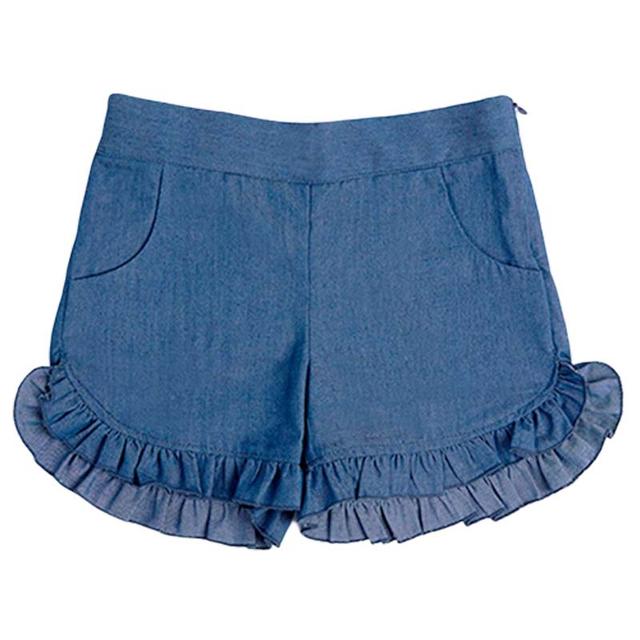 Lola et Moi - Arya Shorts - Blue