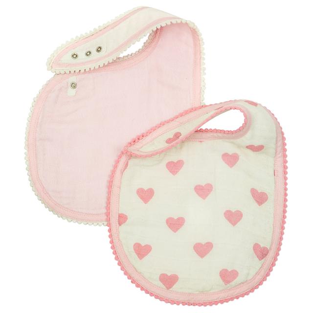 Little West Street - Heart Bib Pack Of 2