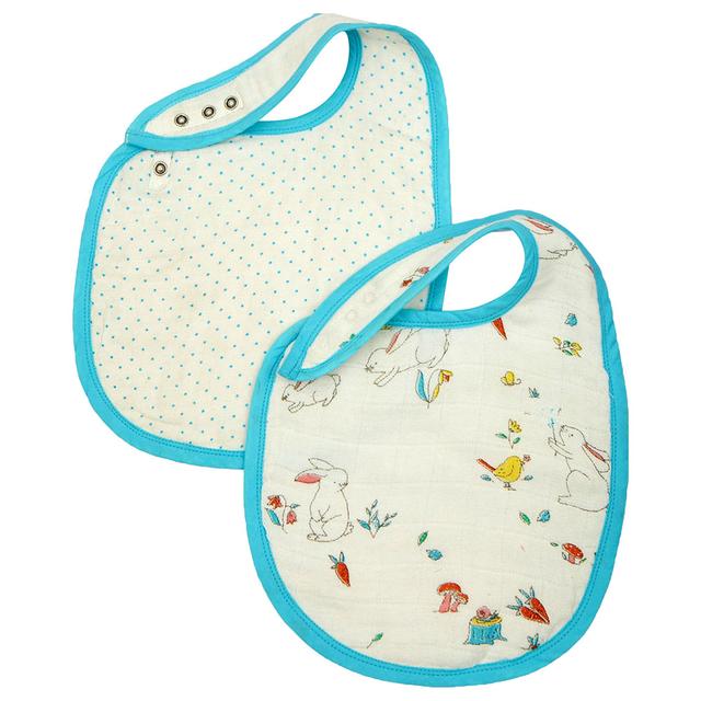 Little West Street - Snuggle Bunny Classic Bib Set - Blue