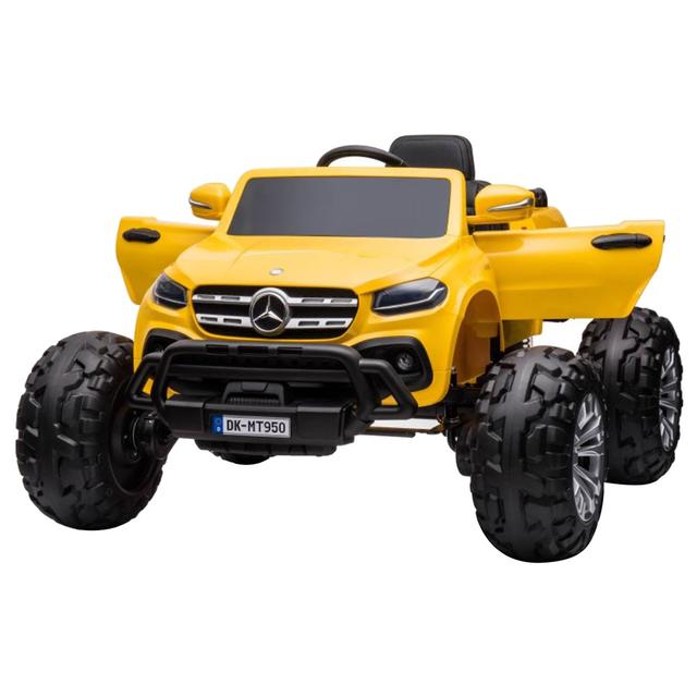 Myts - Mercedes 12V Monster Truck Kids Ride On - Yellow