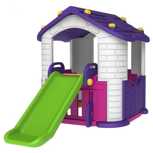 MYTS - All-in-1 Indoor Playhouse With Slide Purple 