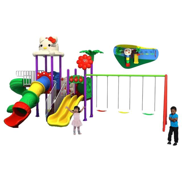 Myts - Mega Kitten Frame Dual Swing & Wavy Slides (330 cm)