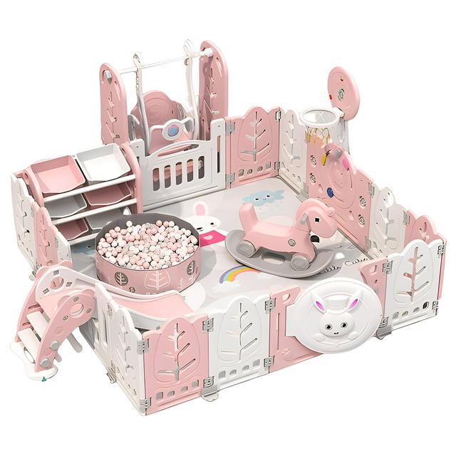 Myts - Playpen With Multifunctional Activity - Pink