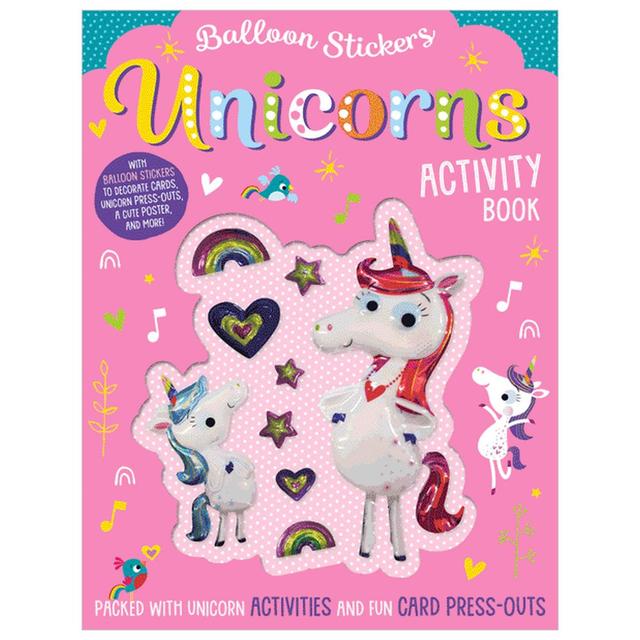 Balloon Stickers Unicorns Activity Book