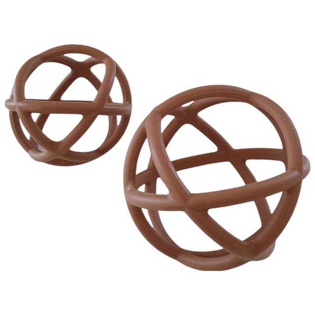 Dove and Dovelet - Silicone Teething Ball Set - Chocolate