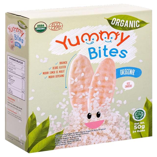 Yummy Bites - Organic Rice Cracker Original Flavor - 50g