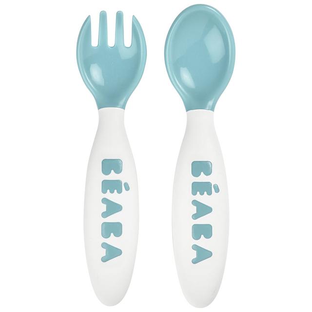 Beaba - Training Fork And Spoon 2nd Age - Blue