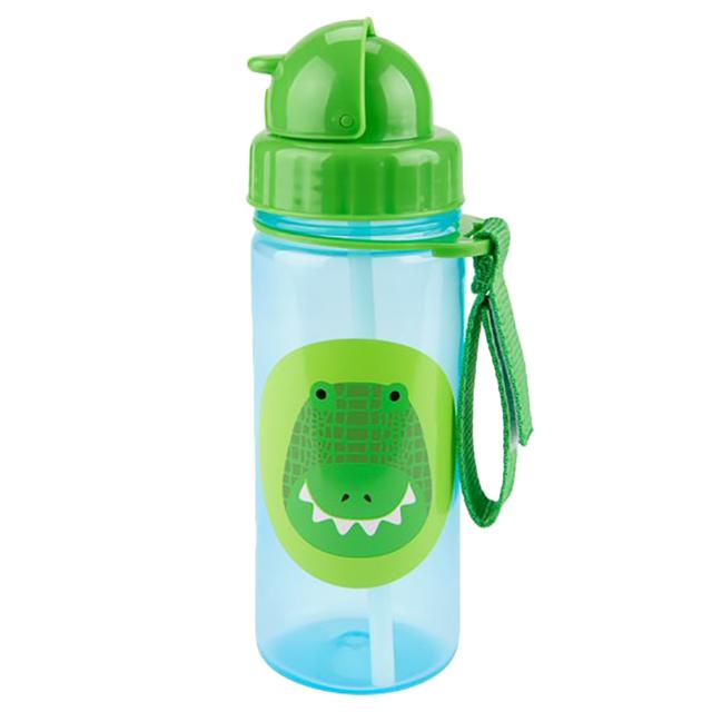 SkipHop - Zoo Straw Bottle 384.5ml - Crocodile