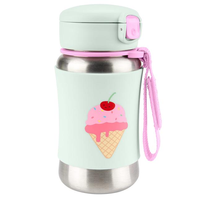 Skiphop - Spark Style Stainless Steel Straw Bottle 350ml - Ice Cream