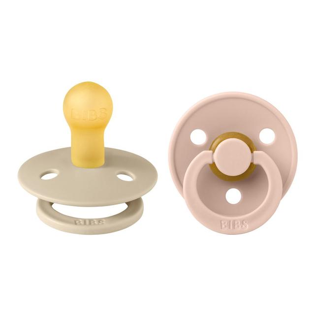 Bibs - Colour S1 Pacifiers - Pack of 2 - Vanilla/Blush