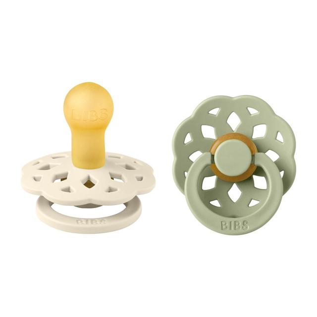 Bibs - Boheme S1 Pacifiers - Pack of 2 - Ivory/Sage