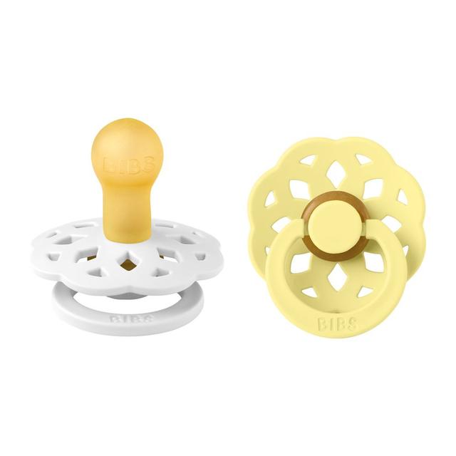 Bibs - Boheme S1 Pacifiers - Pack of 2 - White/Sunshine