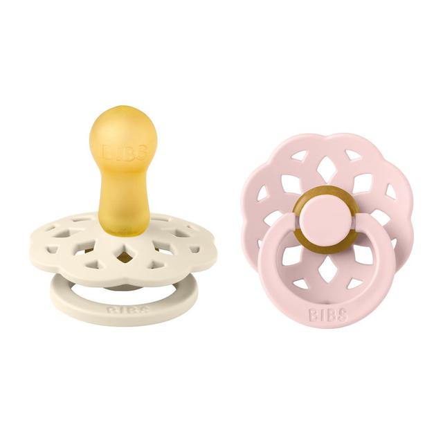 Bibs - Boheme S2 Pacifiers - Pack of 2 - Ivory/Blossom