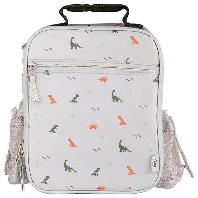 Citron - Printed Insulated Lunch bag Backpack - White