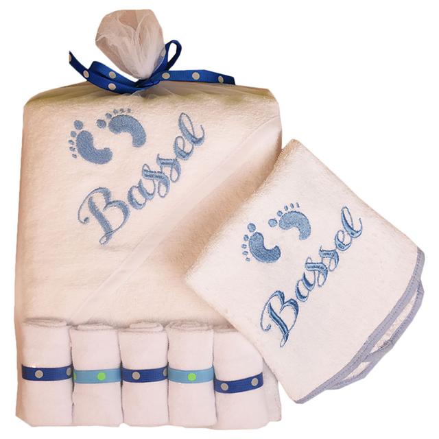 Creative Costumez - Personalized Baby Boy Bib & Towels Set