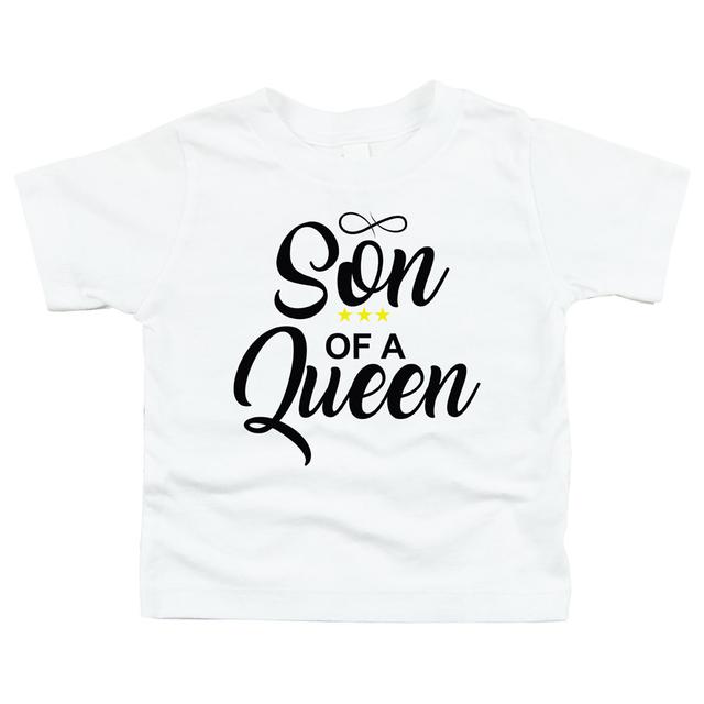 Matching Family Outfits - Son Of A Queen T-Shirt - White