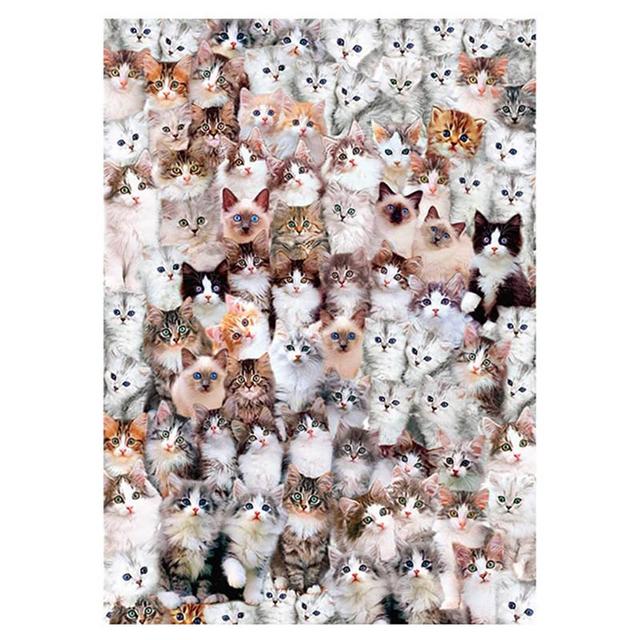 Hao Xiang 1000pcs Jigsaw Puzzle Home Wall Decor - Cat World