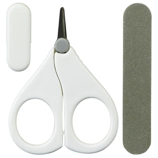 Mininor - Nail Scissor Set - White/Grey