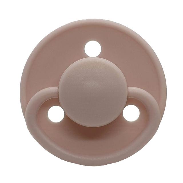 Mininor - Round Pacifier Silicone - 0M+ - 2pcs - Rose