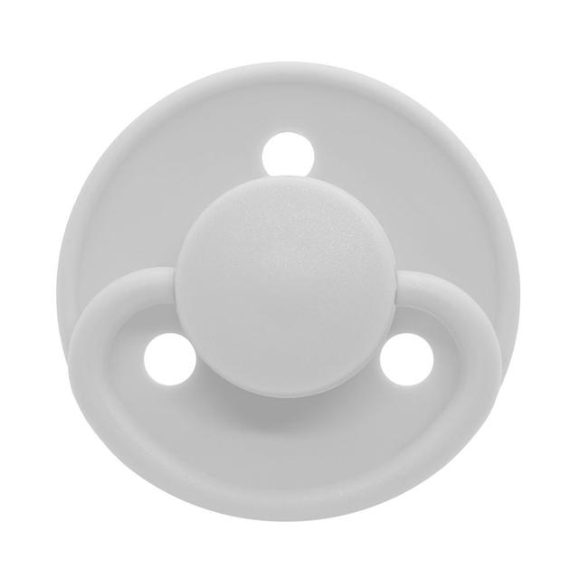 Mininor - Round Pacifier Silicone - 6M+ - 2pcs - Snowberry