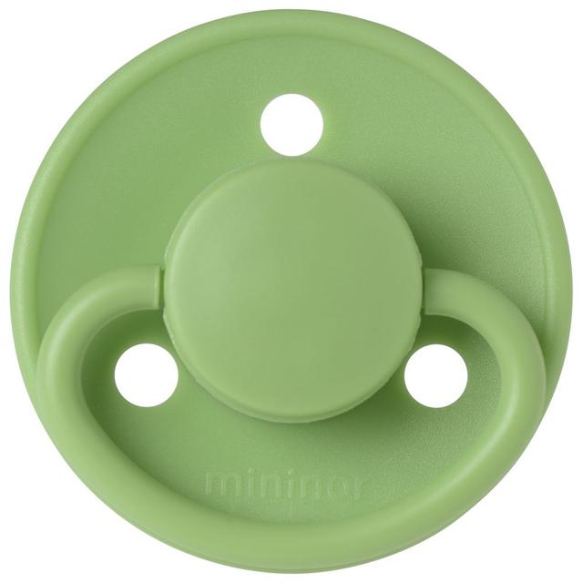 Mininor - Round Pacifier Silicone - 0M+ - Apple Green