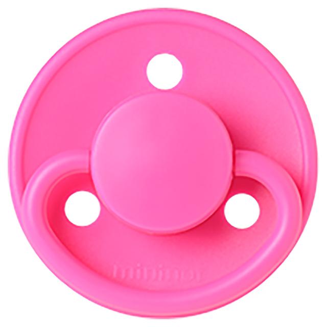 Mininor - Round Pacifier Silicone 6M - Bubblegum