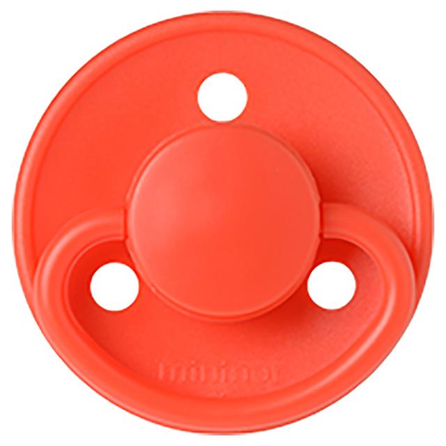 Mininor - Round Pacifier Latex 0M - Poppy Flower