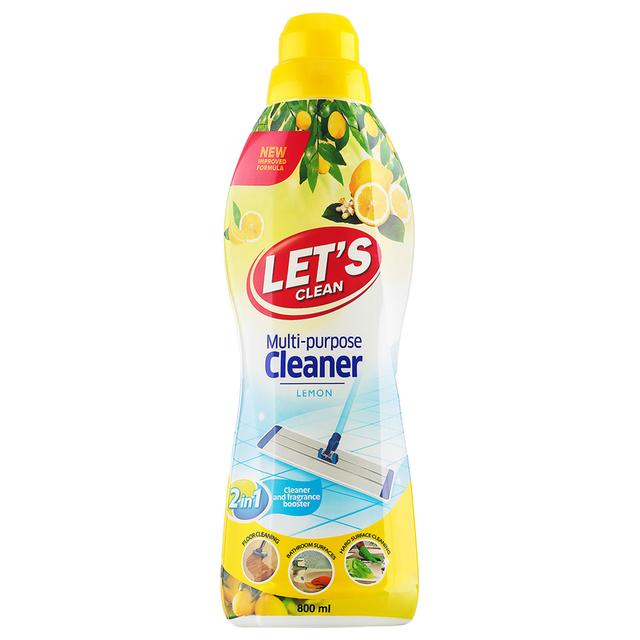 Let's Clean - Multi Purpose Cleaner - 800ml - Lemon