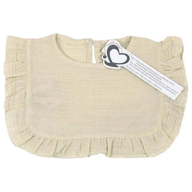 Me - Organic Drool Apron Bib - Cream