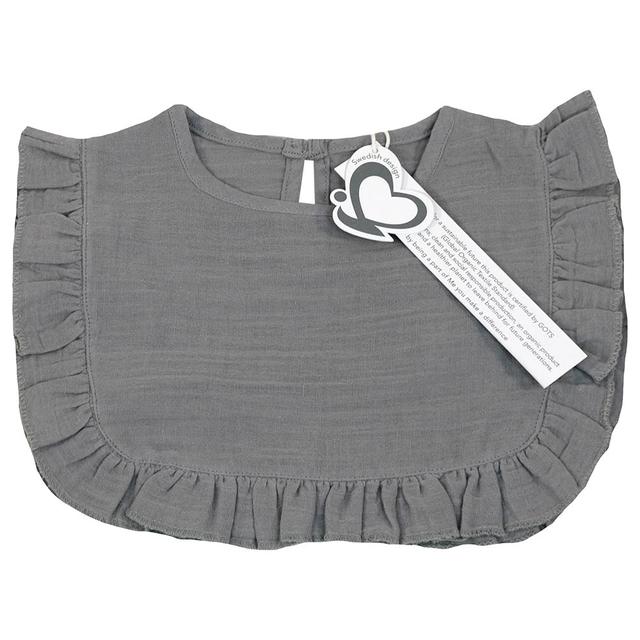 Me - Organic Drool Apron Bib - Grey