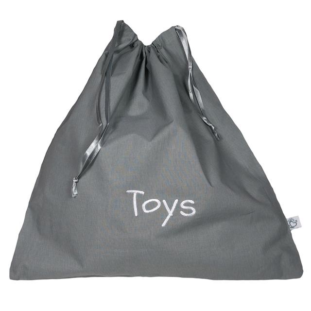 Me - Organic Toy Storage Bag - Messy Me Toys - Grey