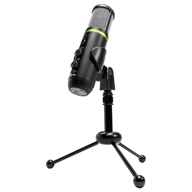 Mackie - EM-USB Condenser Microphone w/ Tripod - Black