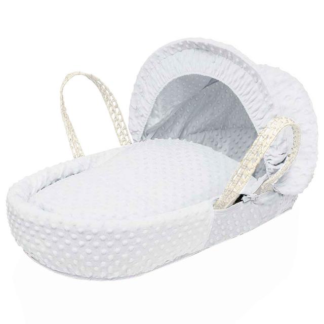 Kinder Valley - Dimple Moses Basket Bedding Set Only - White