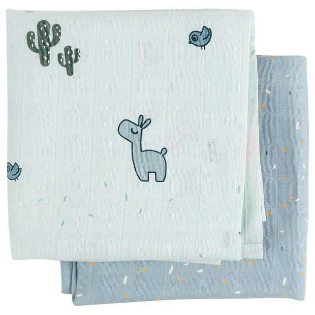 Done By Deer - GOTS Swaddle - Pack of 2 - Lalee Blue