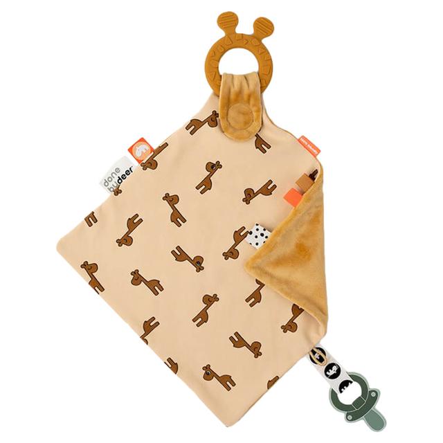 Done by Deer - Comfort Blanket with Teether - Raffi Mustard