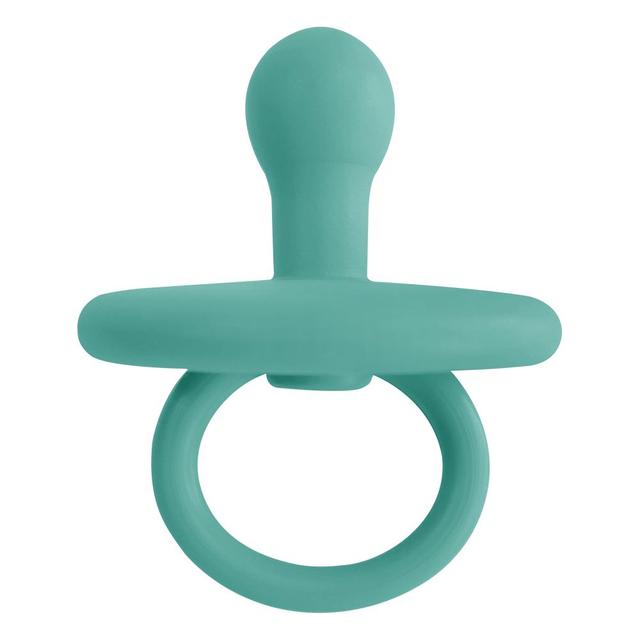 Minikoioi - Binkee 0+ Month Silicone Pacifier - Aqua Green