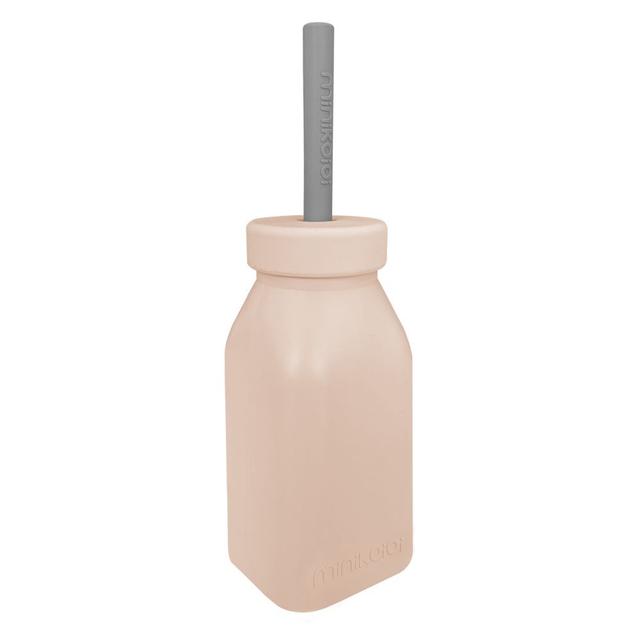 Minikoioi - Bottle & Straw - Bubble Beige/Powder Grey