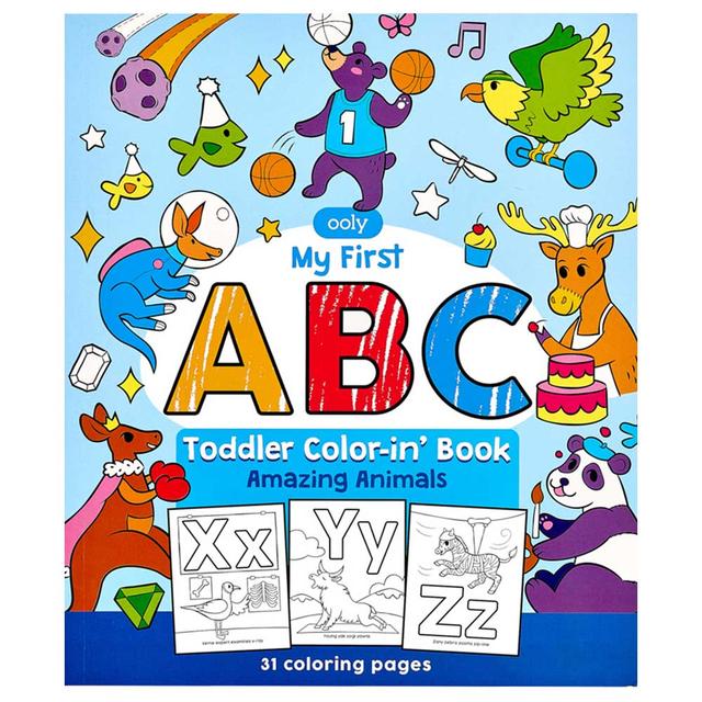 Ooly - Toddler Color-In' Book - ABC Amazing Animals