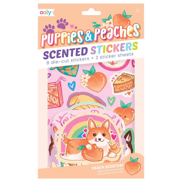 Ooly - Scented Scratch Stickers - Puppies & Peaches