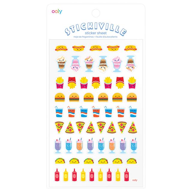 Ooly - Stickiville Stickers - Standard - Fast Food