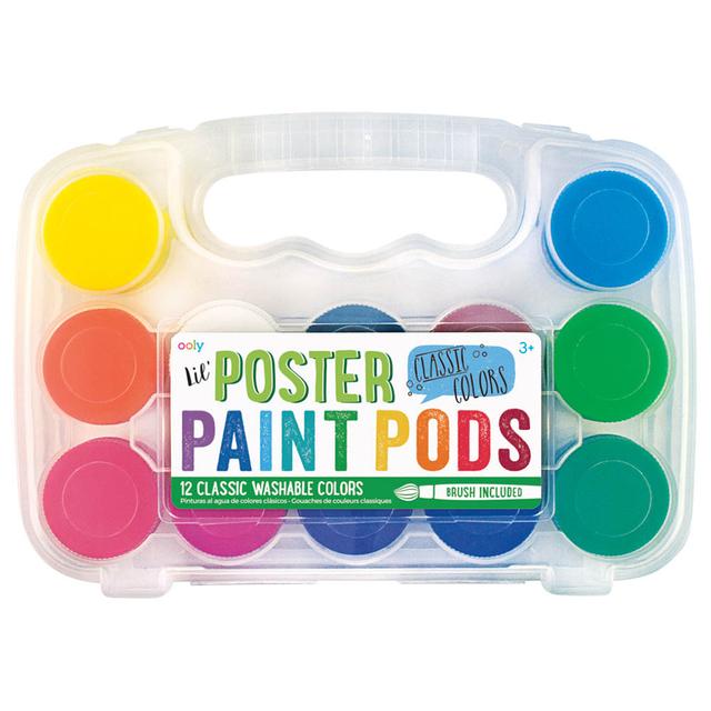 Ooly - Lil Paint Pods Poster Paint - Set Of 12 - Classic