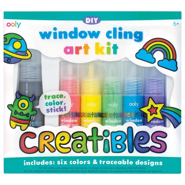 Ooly - Creatibles DIY Window Cling Art Kit - 8 Pc Set