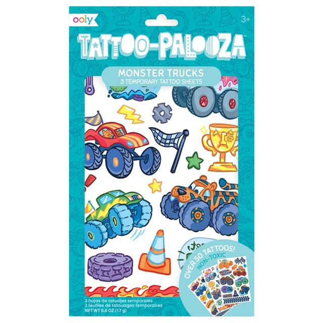 Ooly - Tattoo Palooza Temporary Tattoos - Monster Truck 