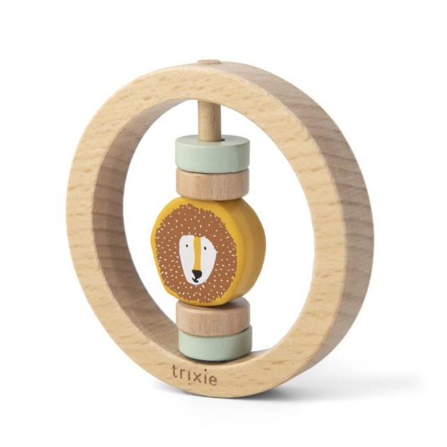 Trixie - Wooden Round Rattle - Mr. Lion