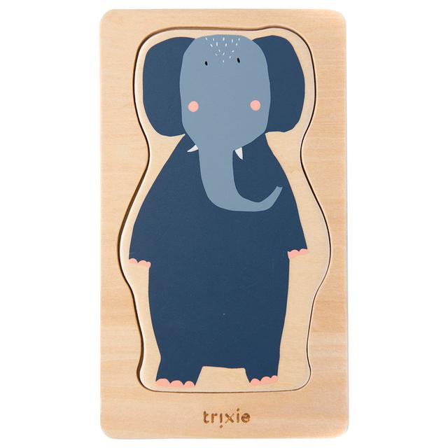 Trixie - Wooden 4-Layer Animal Puzzle